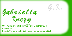 gabriella knezy business card